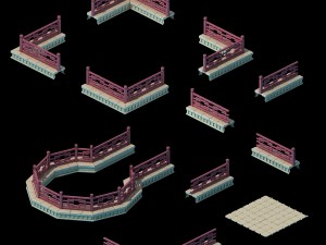 architecture - brothels - platform ground 01 3D Model