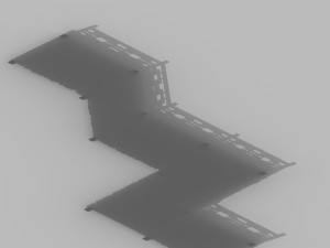 building - nine - wooden bridge 23 Model 3D
