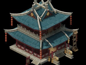 building - inn - hotel 01 Model 3D
