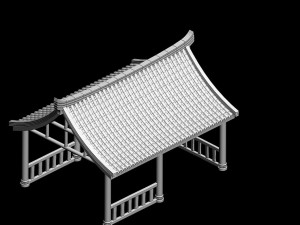 building - gazebo 2709 3Dモデル