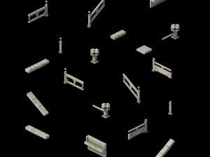 building accessories - fence 2701 3D 모델