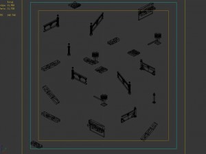building accessories - fence 2701 Modèle 3D