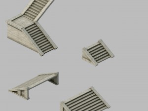 building accessories - stairs 2701 3Dモデル