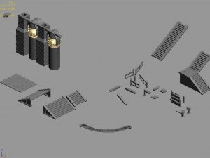 building accessories - stairs 2701 3D-Modell
