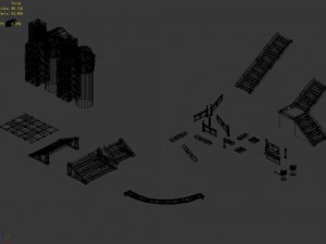 building accessories - stairs 2701 3D-Modell