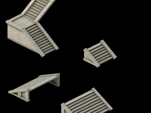 building accessories - stairs 2701 3D-Modell