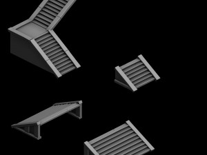 building accessories - stairs 2701 3D-Modell