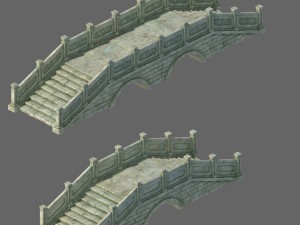 architecture - stone bridge 12 3D Model