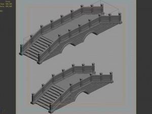 architecture - stone bridge 12 Model 3D