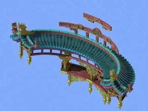 arsitektur - xian liu taiwan - potongan lain-lain Model 3D