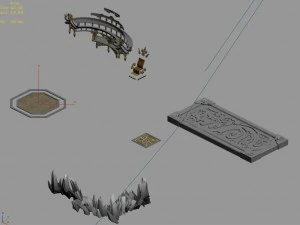 architecture - xian liu taiwan - miscellaneous pieces 3D Model