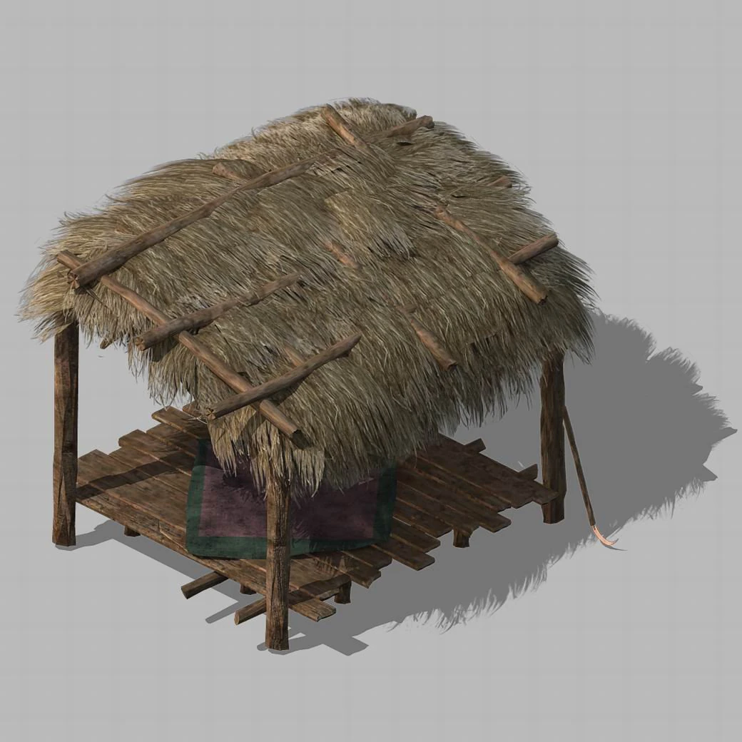 building - cottages 011 3D Model .c4d .max .obj .3ds .fbx .stl .blend 