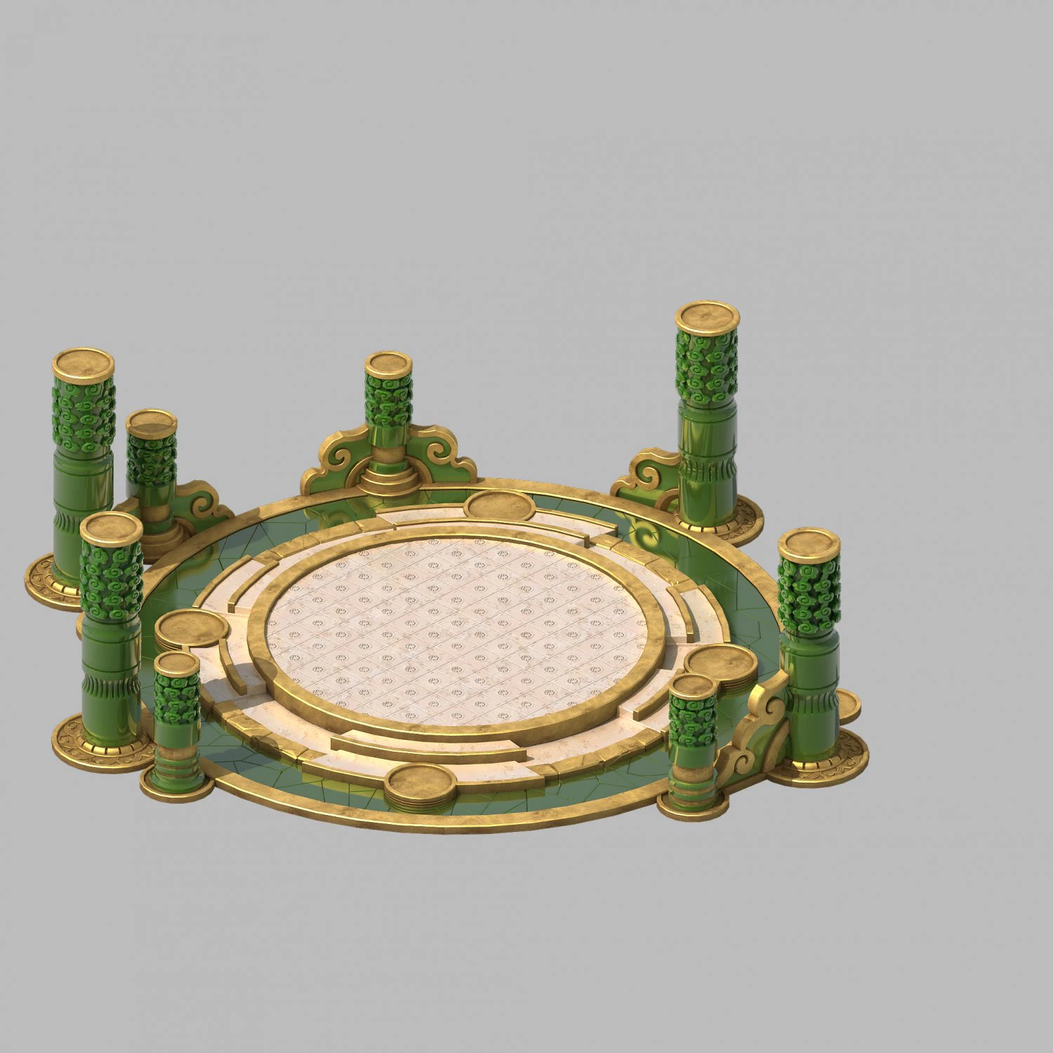 building - xinshoucun platform 011 3D Model .c4d .max .obj .3ds .fbx .stl .blend 