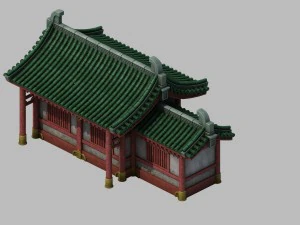 भवन - यान घर की ओर देखने वाला 01 3D मॉडल