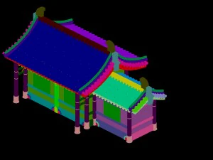 building - yan overlooking the house 01 3D Model