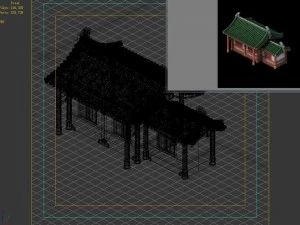 building - yan overlooking the house 01 3D Model