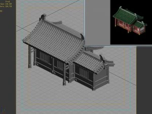 building - yan overlooking the house 01 3D Model