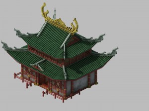 building - yan overlooking the house 02 3D Model