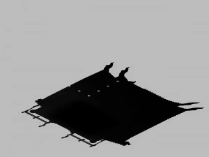 building - yan overlooking the house 02 3D Model
