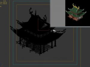 building - yan overlooking the house 02 3D Model
