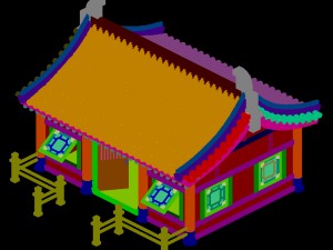 building - yan overlooking the house 03 3D-Modell