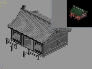 building - yan overlooking the house 03 3D-Modell