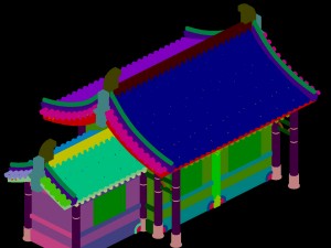 building - yan overlooking the house 05 3D Model
