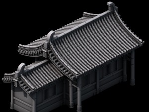 building - yan overlooking the house 05 3D Model