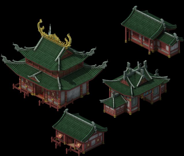 building - yanfu - residential 01 Modèle 3D .c4d .max .obj .3ds .fbx .stl .blend 