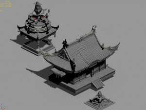 construction - grocery store - gem shop 01 3D 모델
