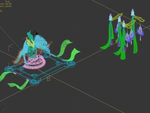 architecture - main city - brothel accessories 01 3D Model
