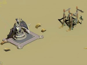 architecture - main city - brothel accessories 01 3D Model