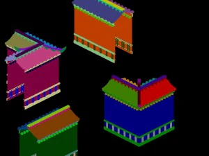 building - the main city wall 01 3D Model