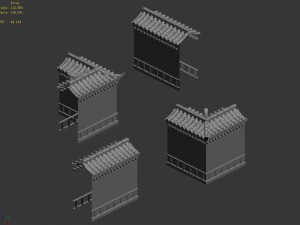 building - the main city wall 01 3D 模型