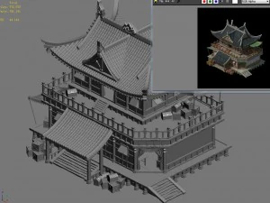 architecture - main city - grocery store 01 3D Model