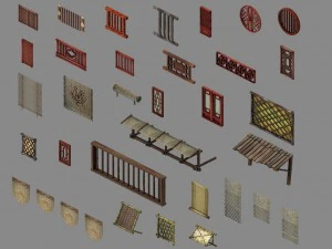 Bina dekorasyonu - pencere 01 3D Model