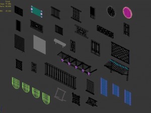 building decoration - window 01 Model 3D
