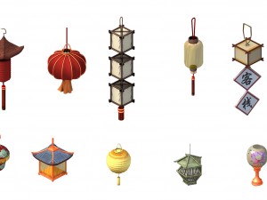 building decoration - lantern 01 Modelo 3D