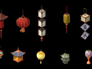 building decoration - lantern 01 Modelo 3D