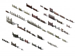 building decoration - fence 01 3Dモデル