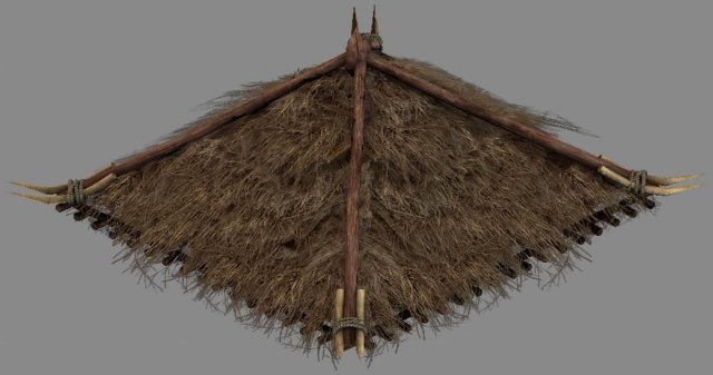 building - decoration - roof 01 3D Модель .c4d .max .obj .3ds .fbx .stl .blend 