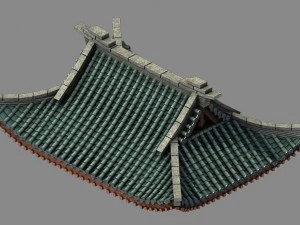 gebouw - decoratie - dak 02 3D Model
