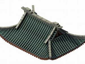 building - decoration - roof 02 3D Model