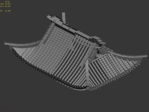building - decoration - roof 02 3D Model