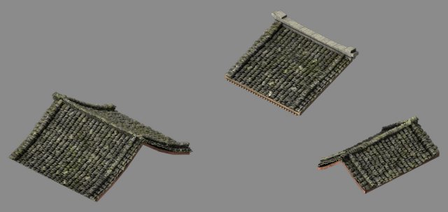 building - decoration - roof 04 3D 모델 .c4d .max .obj .3ds .fbx .stl .blend 