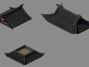 건물 - 장식 - 지붕 05 3D 모델