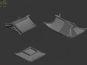 building - decoration - roof 05 3D Model