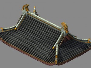 building - decoration - roof 07 3D 모델