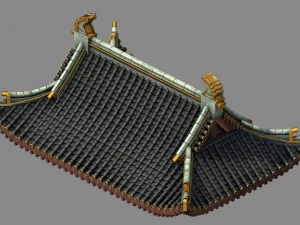 building - decoration - roof 07 3D Model