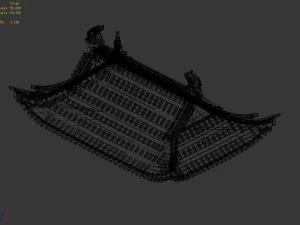 building - decoration - roof 07 3D Model